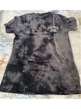 Men's Cadence Cheech & Chong Tie-Dye Short Sleeve Tee M Black Grey